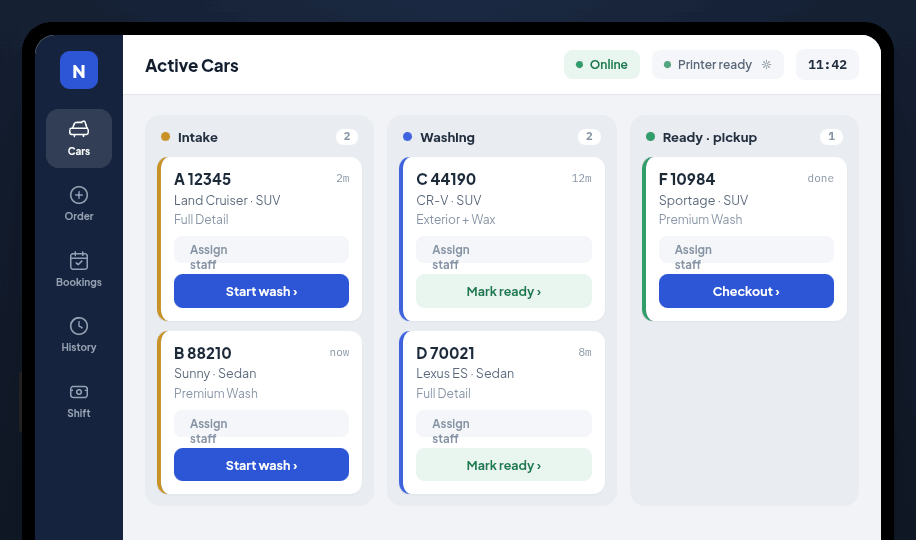 Active cars board